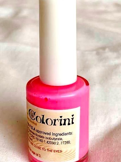 hot pink tattoo ink colorini body ink paint in glass bottle