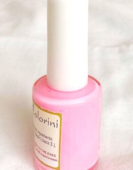 pink temporary tattoo ink colorini body ink paint in glass bottle