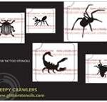 Stencil Pack-Creepy Crawlers