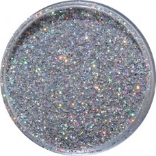 holographic silver glitter for glitter tattoos in plastic container with screw on lids for temporary tattoos Ybody sold in Canada and USA