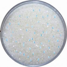 white glitter with blue sparkle undertones cosmetic grade glitter in plastic container with screw on lids Ybody Canada and usa united states of america